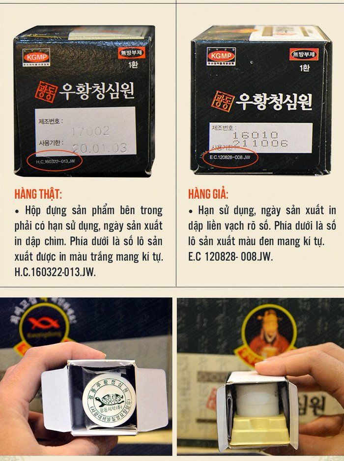 An cung ngưu hộp xanh Hàn Quốc hộp 10 Viên A013
