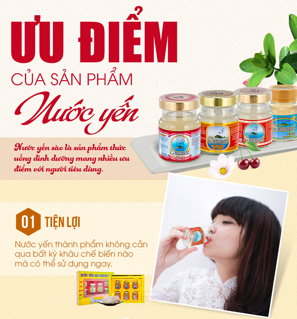 Nước yến sào khánh hòa