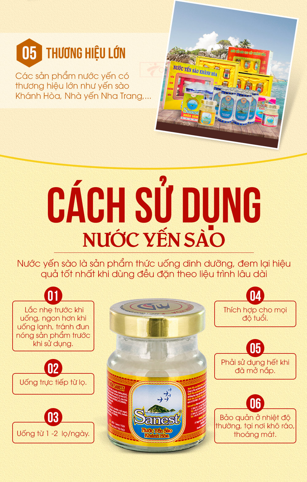 Nước yến sào khánh hòa