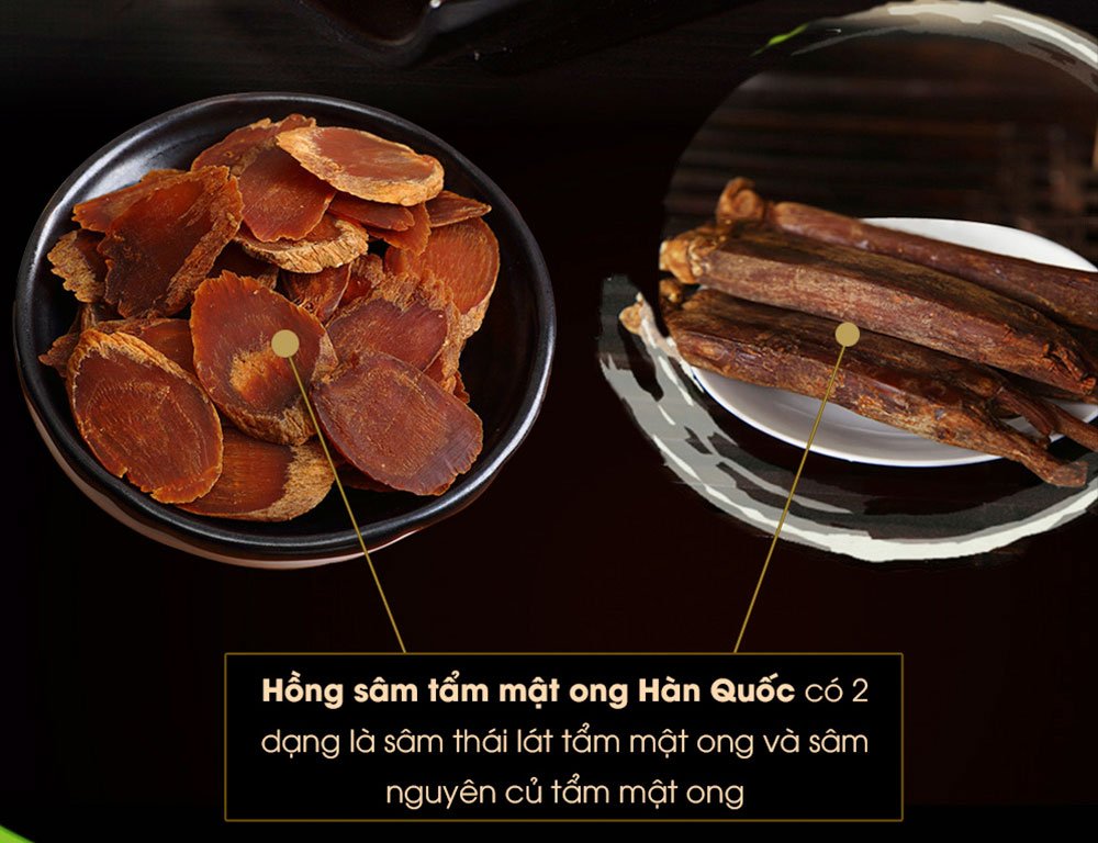 Nhân sâm Hàn Quốc nguyên củ tẩm ong, nhân sâm hàn quốc chính hãng