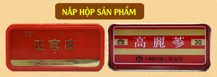Hồng sâm củ khô cao cấp chính phủ KGC hộp thiếc 150g NS456 7