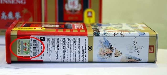 Hồng sâm củ khô cao cấp chính phủ KGC hộp thiếc 150g NS456 15