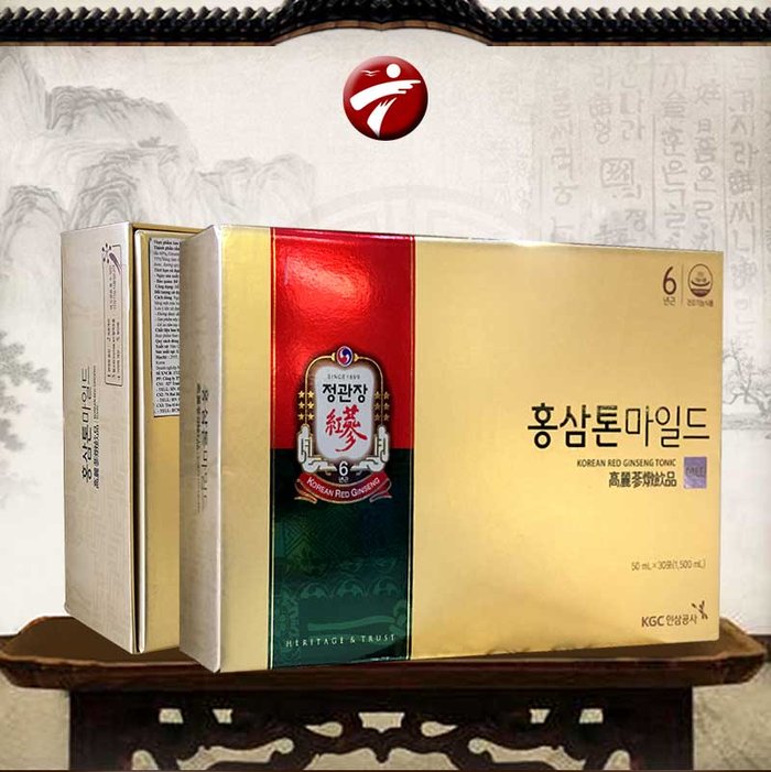Nước Hồng Sâm cao cấp chính phủ KRG Tonic Mild (Cheong Kwan Jang) Hộp 30 gói NS635