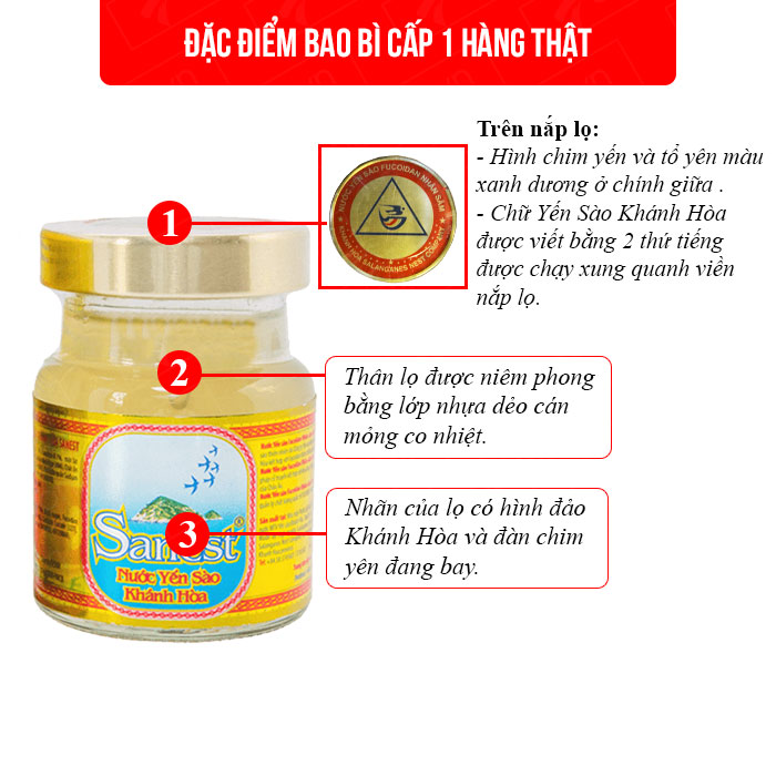 Nước yến sanest nhân sâm 70ml 1 lọ Y031 4