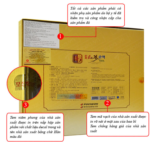 Pocheon nước hồng sâm cao ly nguyên chất 80ml *30 gói NS223 2