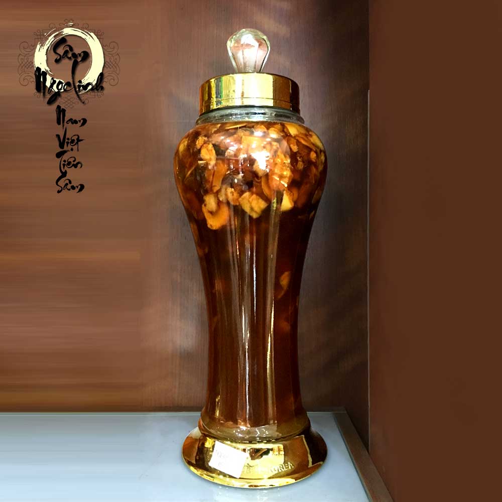 Sâm Ngọc Linh bình 500g/ 1 bình thái lát ngâm mật ong